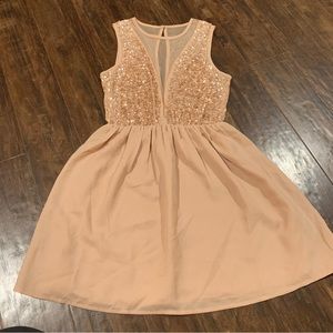 Blush Sequin Forever 21 Dress
